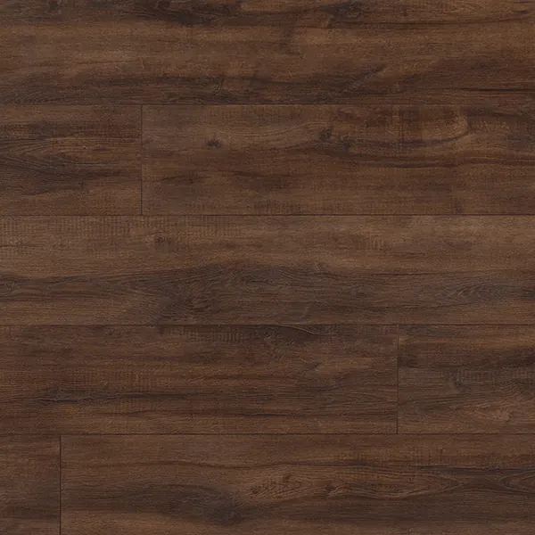 Piso laminado Imperial Plus Montmelo Oak Toffee, tono madera oscura