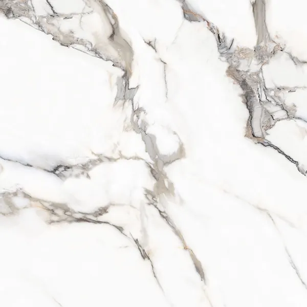 Panel liso tipo mármol Luxury White B, tono blanco